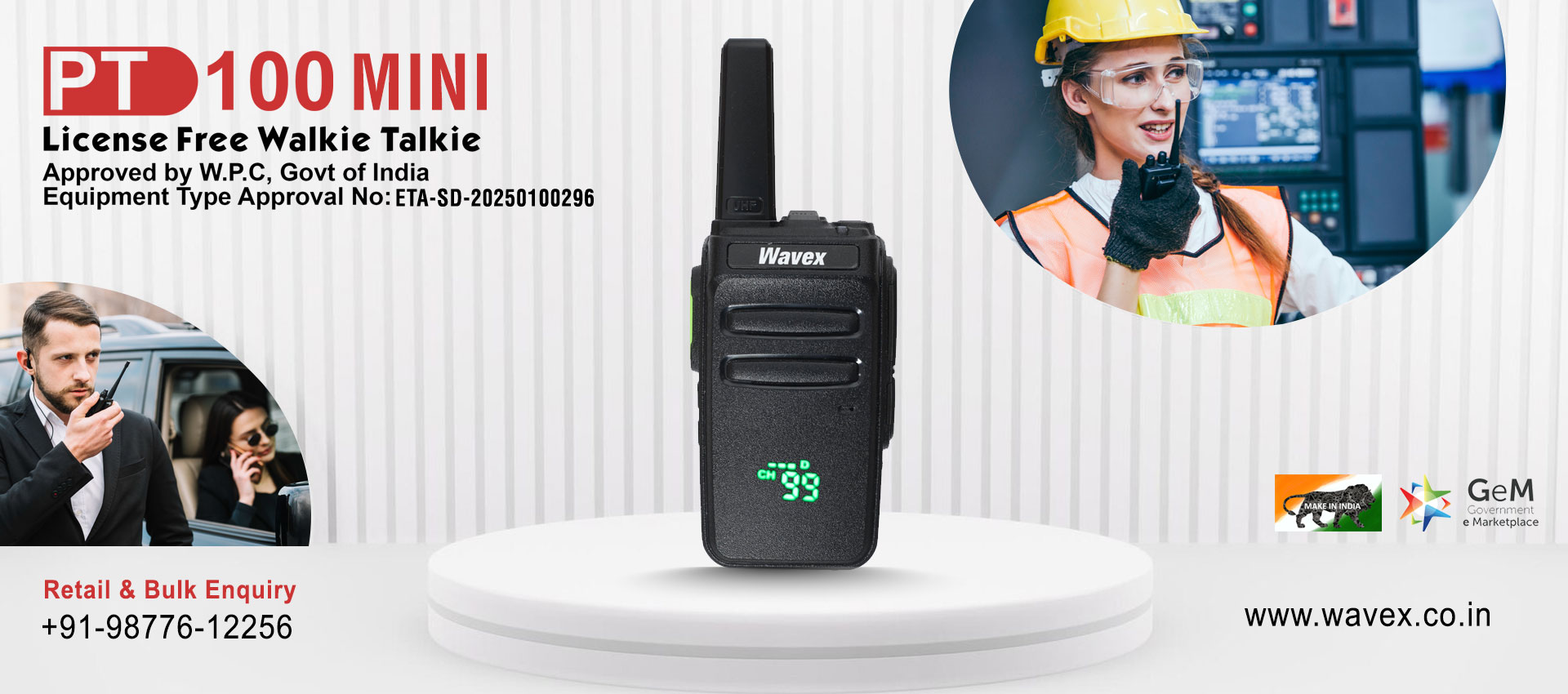 Wavex License Free Walkie Talkie Suppliers Dealers in India Punjab Ludhiana